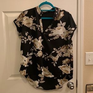 High low floral Blouse